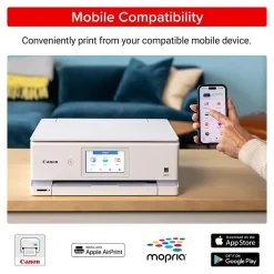 Canon PIXMA TS8820 Wireless Color Inkjet Printer, All-In-One, Print, Scan, Copy (6793C022)