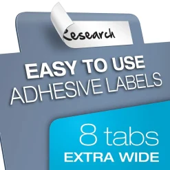 Dividers|Cardinal Blank Dividers, 8-Tab, Blue/Green/Purple/Red/Yellow (CRD 84251)