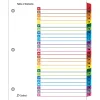 Dividers|Cardinal OneStep Printable Table of Contents and Dividers, A-Z - 26-Tab, Multicolor, 1/St