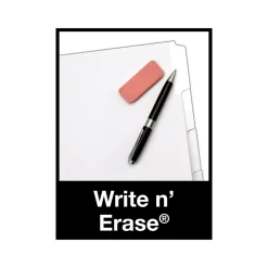 Dividers|Cardinal Write & Erase Paper Dividers, 8-Tab, White (CRD 84271)