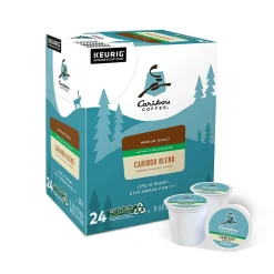 Caribou Coffee Caribou Blend Decaf Coffee, Medium Roast, 0.41 oz. Keurig® K-Cup® Pods, 24/Box (6995)