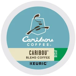 Caribou Coffee Caribou Blend Decaf Coffee, Medium Roast, 0.41 oz. Keurig® K-Cup® Pods, 24/Box (6995)