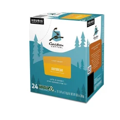Caribou Coffee Daybreak Morning Blend Coffee Keurig® K-Cup® Pods, Light Roast, 24/Box (6994)