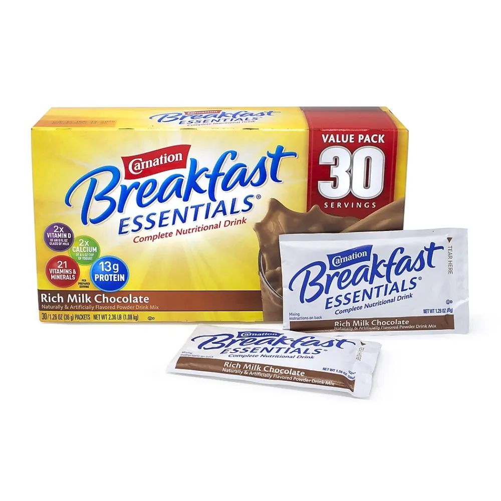 Carnation Breakfast Essentials Milk Chocolate Hot Cocoa, 30/Box (220-00599)