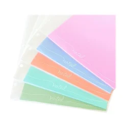 Pocket Folders|Carolina Pad Noted Matte 3-Hole Punched 6-Pocket Portfolio Folder, Each (93033)