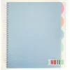 Subject Notebooks|Carolina Pad Noted Premium 5-Subject Subject Notebooks, College Ruled, 150 Sheets, Assorted Colors (17514)