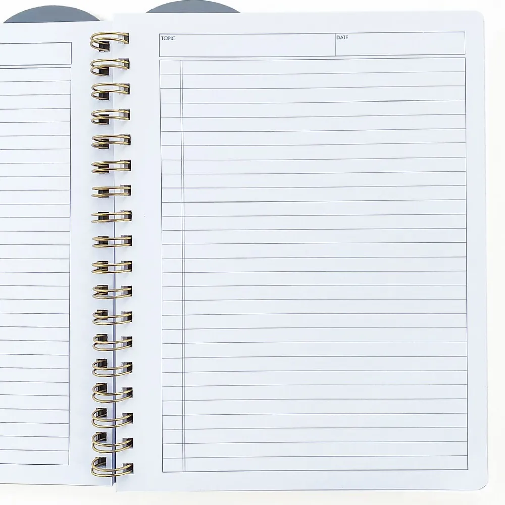 Notebooks|Carolina Pad Professional Notebooks, 7.88" x 9.94", Narrow Ruled, 100 Sheets, Assorted Colors (13054)