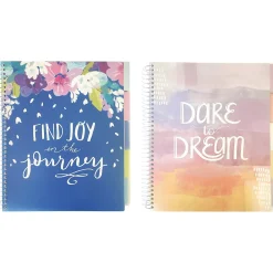 Subject Notebooks|Carolina Pad Silver Lining 5-Subject Notebook, 9.75" x 11", College-Ruled, 150 Sheets, Assorted Colors (17504)