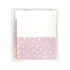 Subject Notebooks|Carolina Pad Silver Lining 5-Subject Notebook, 9.75" x 11", College-Ruled, 150 Sheets, Assorted Colors (17504)