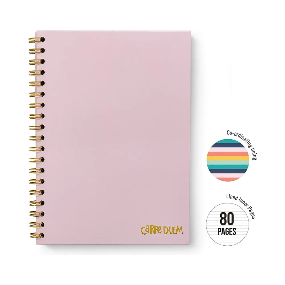 Subject Notebooks|Carpe Diem Ballerina Pink 1-Subject Notebook, 7.5" x 9.75", Wide-Ruled, 80 Sheets, Pink (9376-CD)