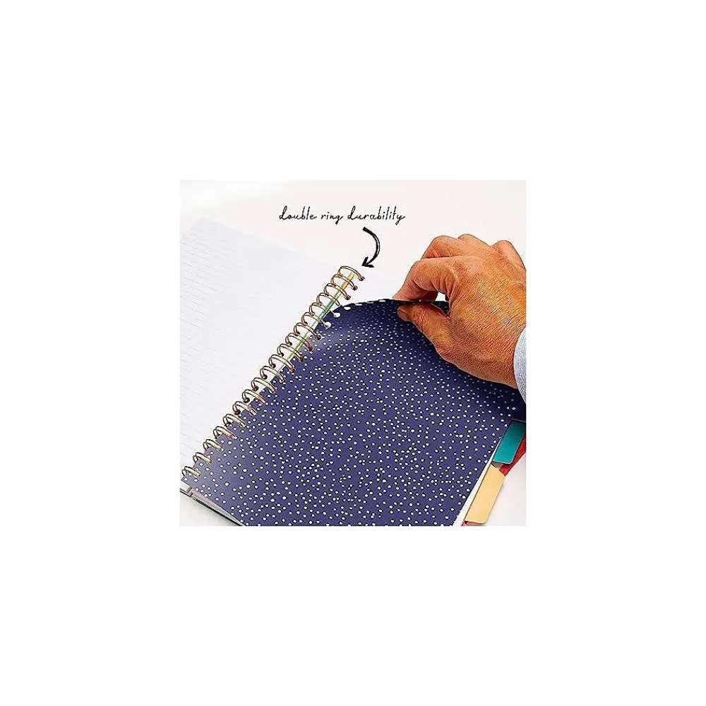 Notebooks|Carpe Diem Color Wash 5-Subject Subject Notebooks, 7.09" x 10", College Ruled, 100 Sheets, Assorted Colors, 3/Pack (9032-CD)