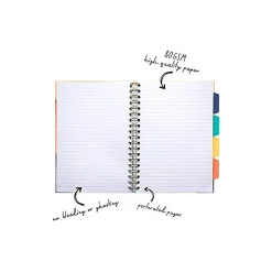 Subject Notebooks|Carpe Diem Floral Love 5-Subject Subject Notebooks, 7.09