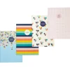 Subject Notebooks|Carpe Diem Hearts 1-Subject Notebooks, 4.1" x 5.8", 16 Sheets, Assorted Colors, 4/Pack (9367-CD)