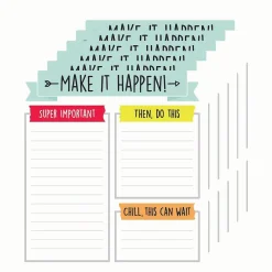 Notepads|Carson-Dellosa Notepad, 5.75" x 6.25", Assorted Colors, 50 Sheets/Pad, 6 Pads/Bundle (CD-151298-6)