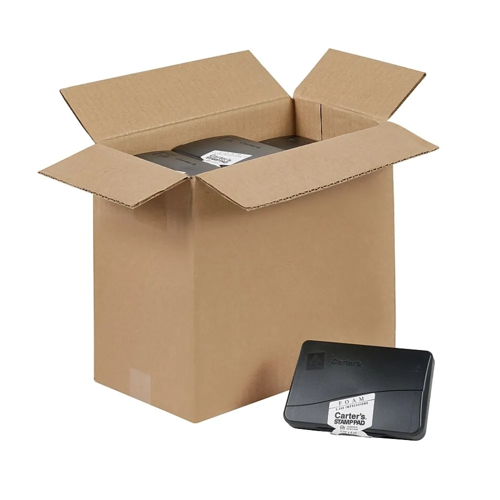 Stamps & Stamp Pads|Carter's Foam Stamp Pad, Black Ink, 36/Carton (21381)