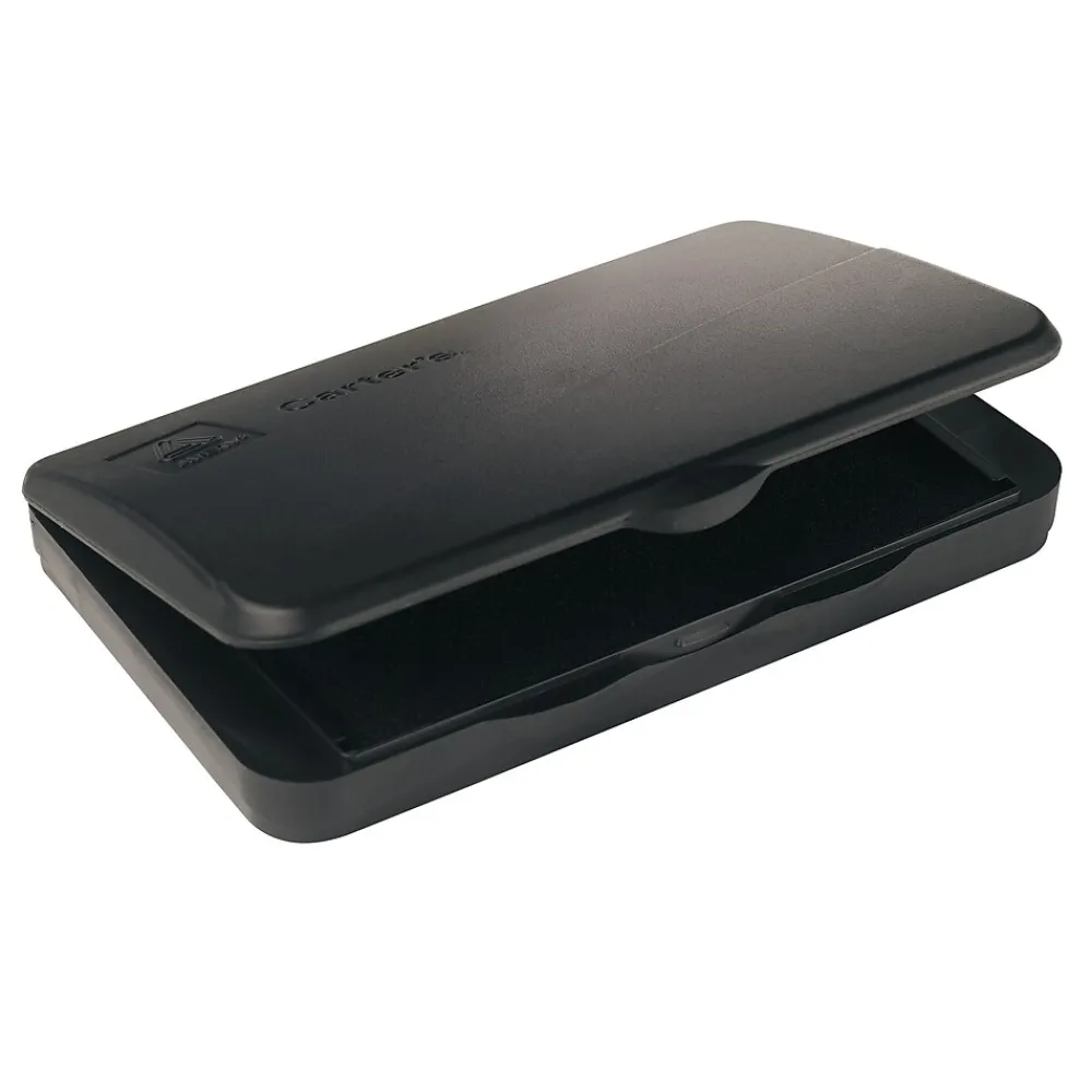 Stamps & Stamp Pads|Carter's Foam Stamp Pad, Black Ink, 36/Carton (21381)