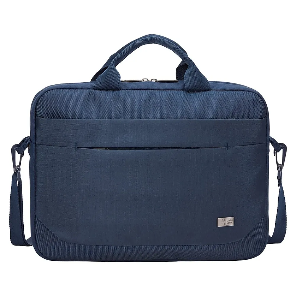 Advantage Laptop Attache, Dark Blue Polyester (3203987)<Case Logic Outlet