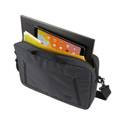 Huxton Laptop Attache, Black Polyester (3204653)<Case Logic Clearance