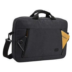 Huxton Laptop Attache, Black Polyester (3204653)<Case Logic Clearance