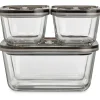 Caso Design VG 3000 3-Piece Food Vacuum Canister Set Glass (11177)