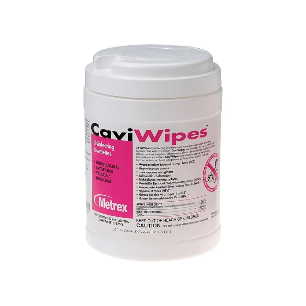 CaviWipes Disinfecting Wipes, 160 Wipes/Container (MACW078100)<Cavicide New