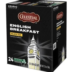 Celestial Seasonings Breakfast Blend Black Tea, Keurig® K-Cup® Pods, 24/Box (14731)