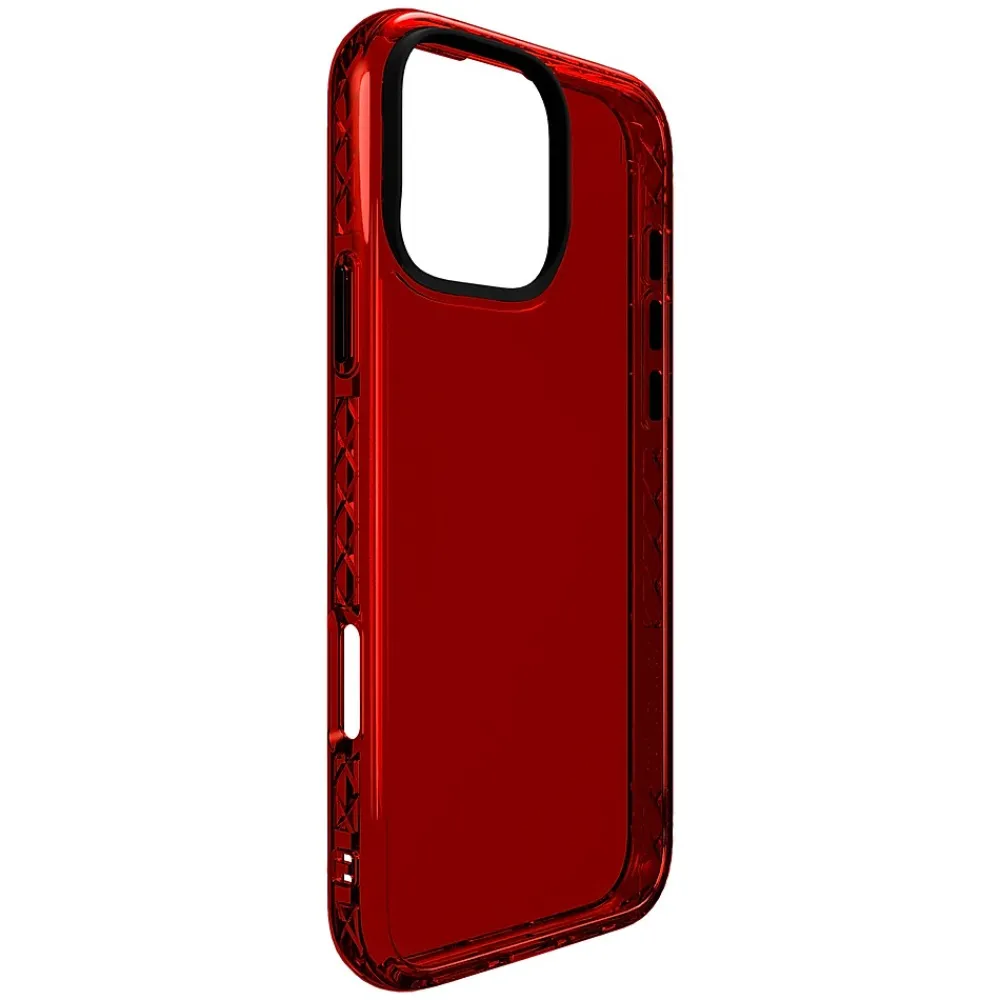 cellhelmet Altitude X Series Phone Case for iPhone 16 Pro Max, Shock Absorbing, Lava Red (CA-107-LR)
