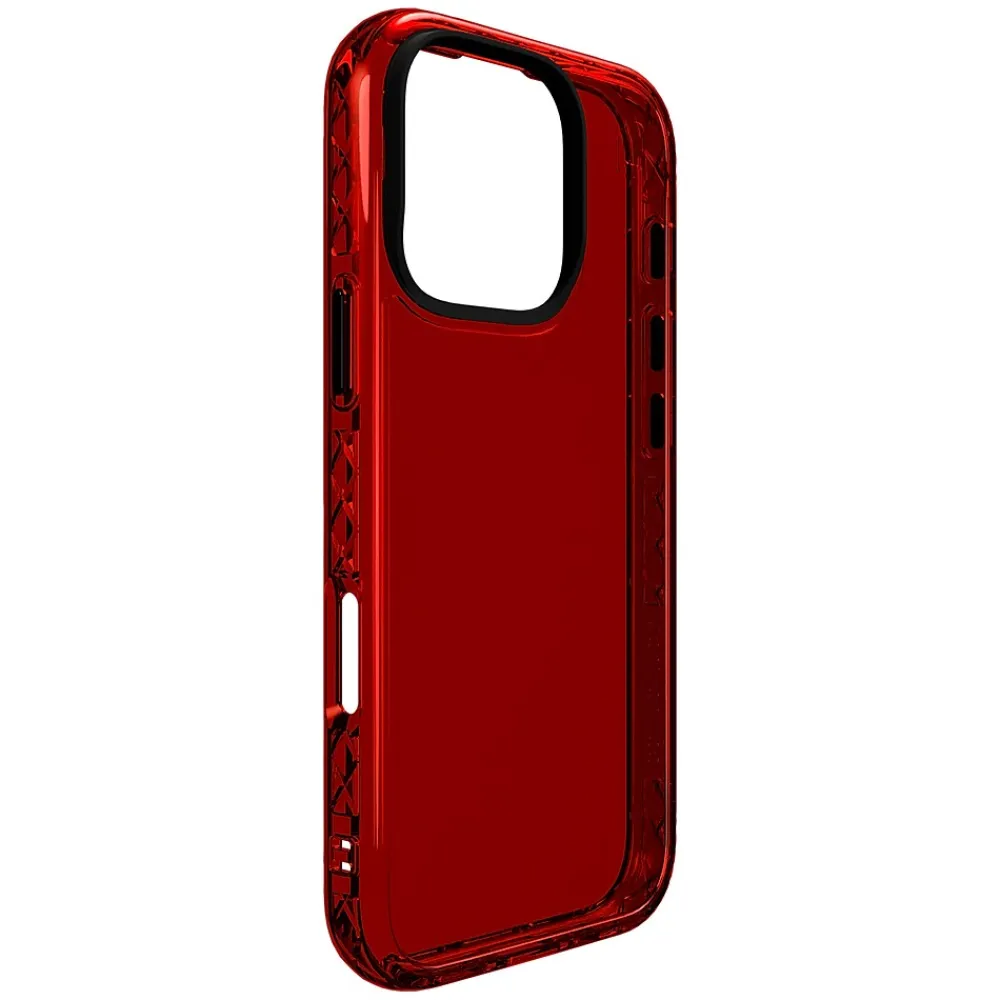cellhelmet Altitude X Series Phone Case for iPhone 16 Pro, Shock Absorbing, Lava Red (CA-106-LR)