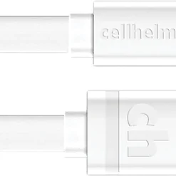 Charge and Sync USB-C to Lightning Flat Cable, 6 Feet (CABLE-F-LIGHT-6-W)<cellhelmet Online