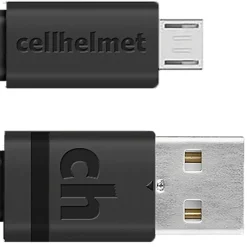 Charge and Sync USB-A to Micro USB Flat Cable, 6 Feet (CABLE-F-MICRO-6-B)<cellhelmet Outlet