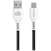 Charge and Sync USB-C to USB-A Round Cable, 3' (CABLE-C-A-3-R-G)<cellhelmet Outlet
