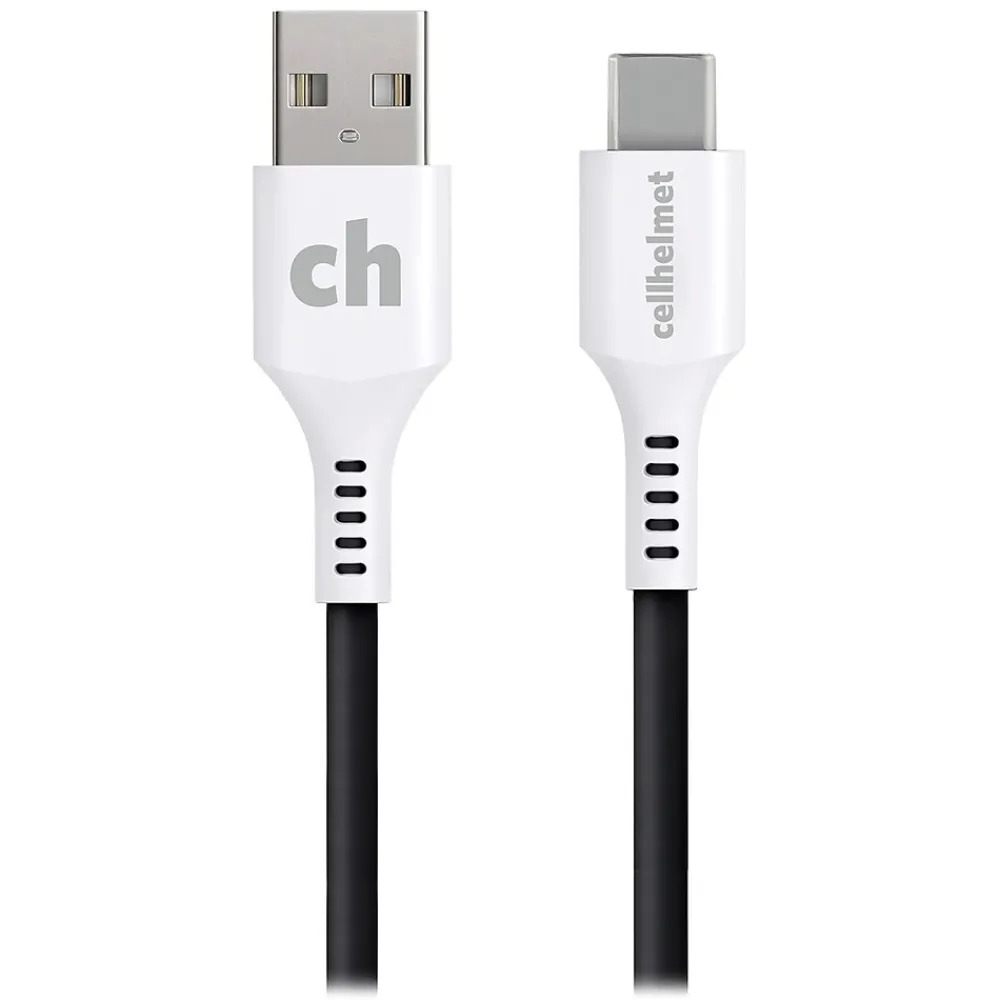 Charge and Sync USB-C to USB-A Round Cable, 3' (CABLE-C-A-3-R-G)<cellhelmet Outlet
