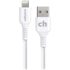 cellhelmet Charge and Sync USB-A to Lightning Round Cable, 6' (CABLE-LIGHT-A-6-R-W)