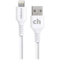 Charge and Sync USB-A to Lightning Round Cable, 1' (CABLE-LIGHT-A-1-R-W)<cellhelmet New