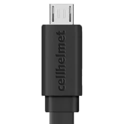 Charge and Sync USB-A to Micro USB Flat Cable, 3' (CABLE-F-MICRO-3-B)<cellhelmet Sale