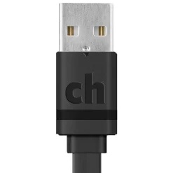 Charge and Sync USB-A to Micro USB Flat Cable, 3' (CABLE-F-MICRO-3-B)<cellhelmet Sale