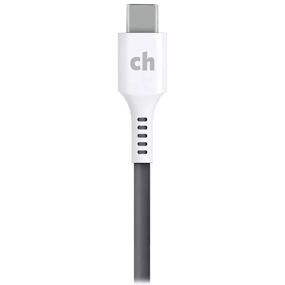 Charge and Sync USB-C to USB-C Round Cable, 6' (CABLE-C-C-6-R-G)<cellhelmet New