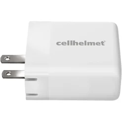 Dual Wall Black Charger with 2 USB-C Ports, 20-Watt, White (WALL-PD-20W-C-C)<cellhelmet Sale