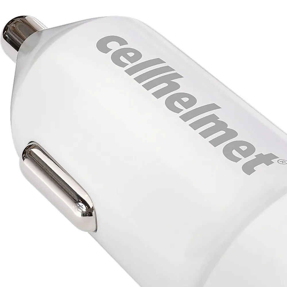 Dual-Port USB-C Power Delivery Car Charger, 20-Watt, White (CAR-PD-20W-C-C)<cellhelmet