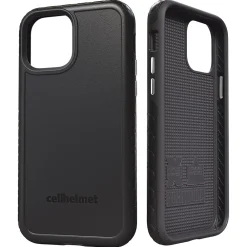 cellhelmet Fortitude Rugged Case for iPhone 12/12 Pro, Shock Absorbing, Black (CHELCFORTI61OB)