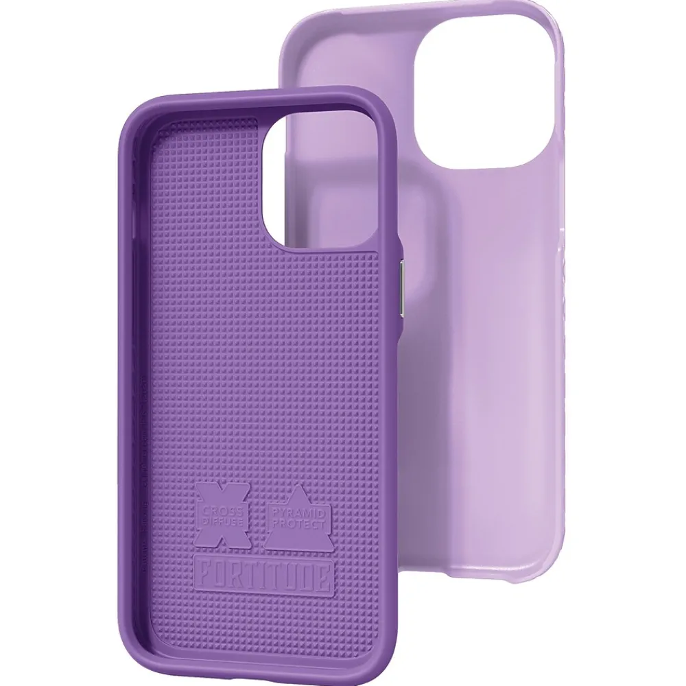 cellhelmet Fortitude Rugged Case for iPhone 12/12 Pro, Shock Absorbing, Purple (CHELCFORTI61LB)