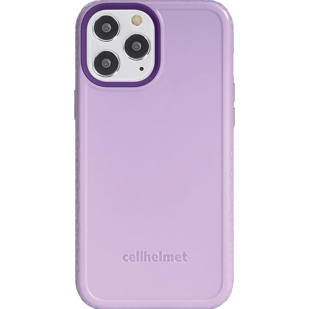 cellhelmet Fortitude Rugged Case for iPhone 12/12 Pro, Shock Absorbing, Purple (CHELCFORTI61LB)