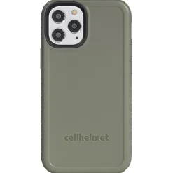cellhelmet Fortitude Rugged Case for iPhone 12 Pro Max, Shock Absorbing, Olive Drab Green (CHELCFORTI67OD)