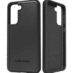 cellhelmet Fortitude Rugged Case for Samsung Galaxy S21, Shock Absorbing, Black (CHELFRTS2162OB)