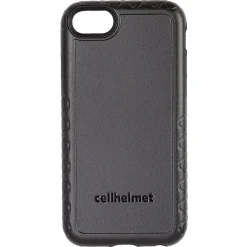 cellhelmet Fortitude Rugged Case for iPhone 6/6S/7/8, Shock Absorbing, Black (CHELCHPCFOI8OB)