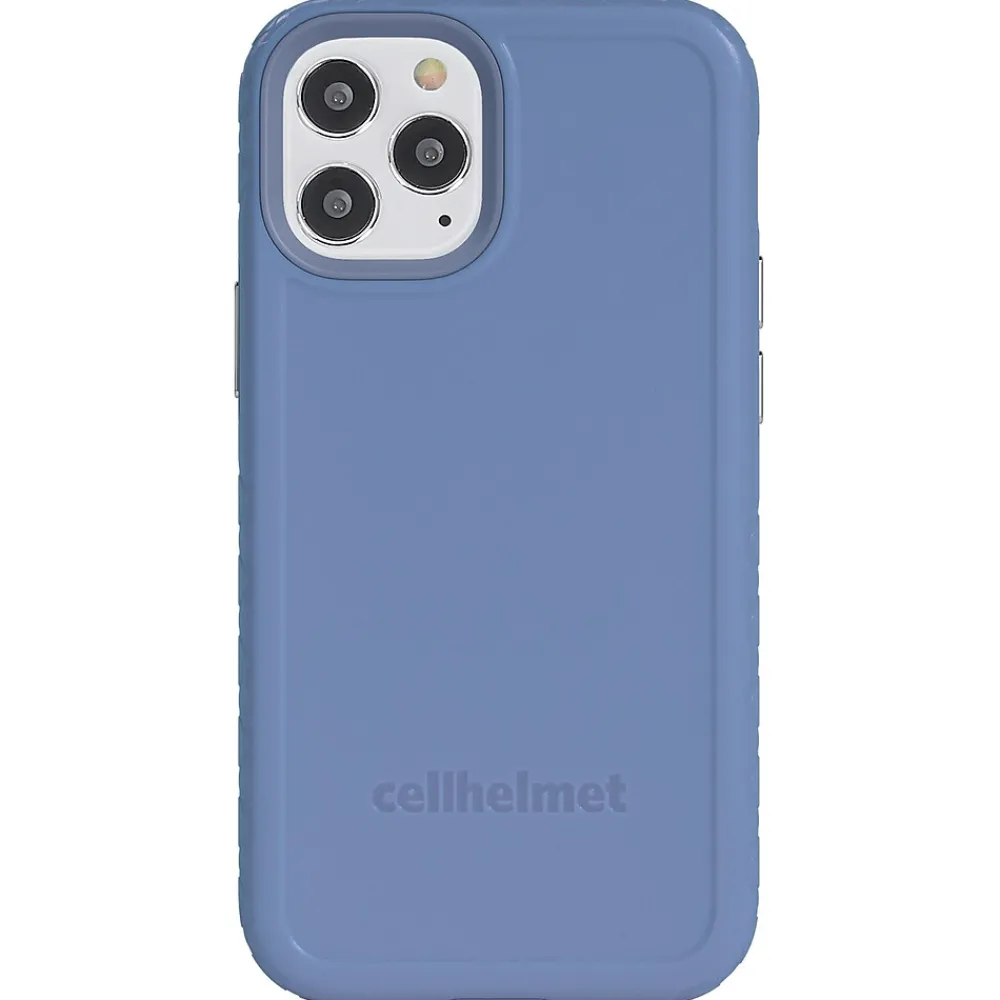 cellhelmet Fortitude Rugged Case for iPhone 12 Pro Max, Shock Absorbing, Blue (CHELCFORTI67SB)