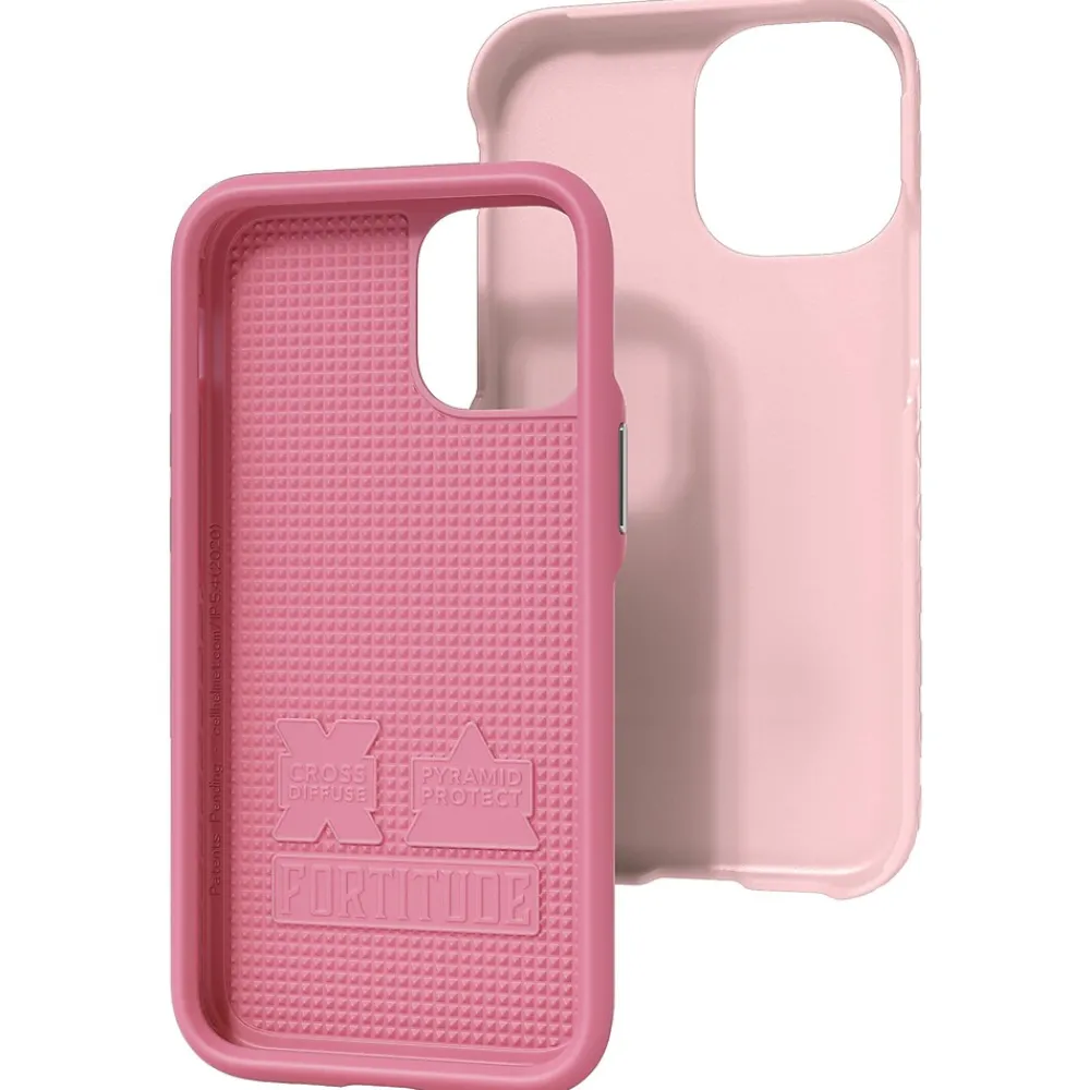 cellhelmet Fortitude Rugged Case for iPhone 12 Pro Max, Shock Absorbing, Pink (CHELCFORTI67PM)