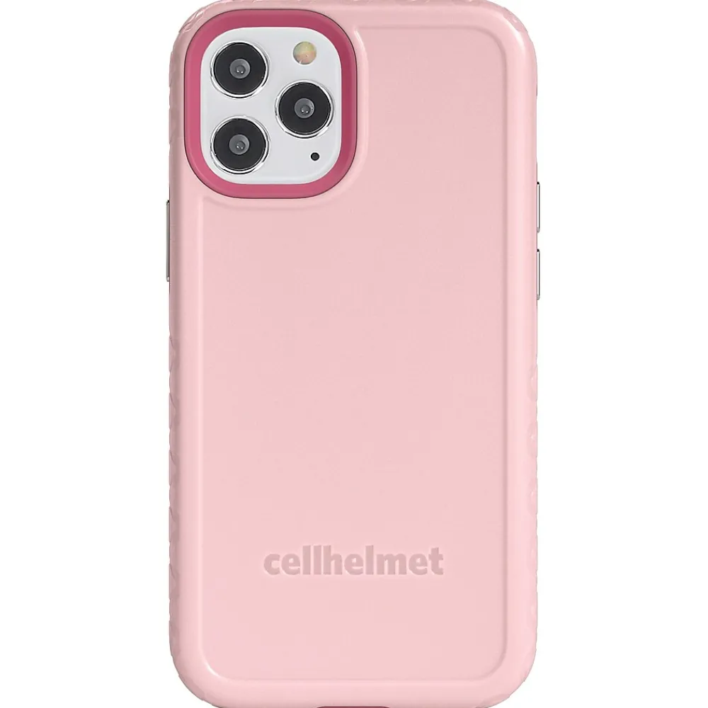 cellhelmet Fortitude Rugged Case for iPhone 12 Pro Max, Shock Absorbing, Pink (CHELCFORTI67PM)