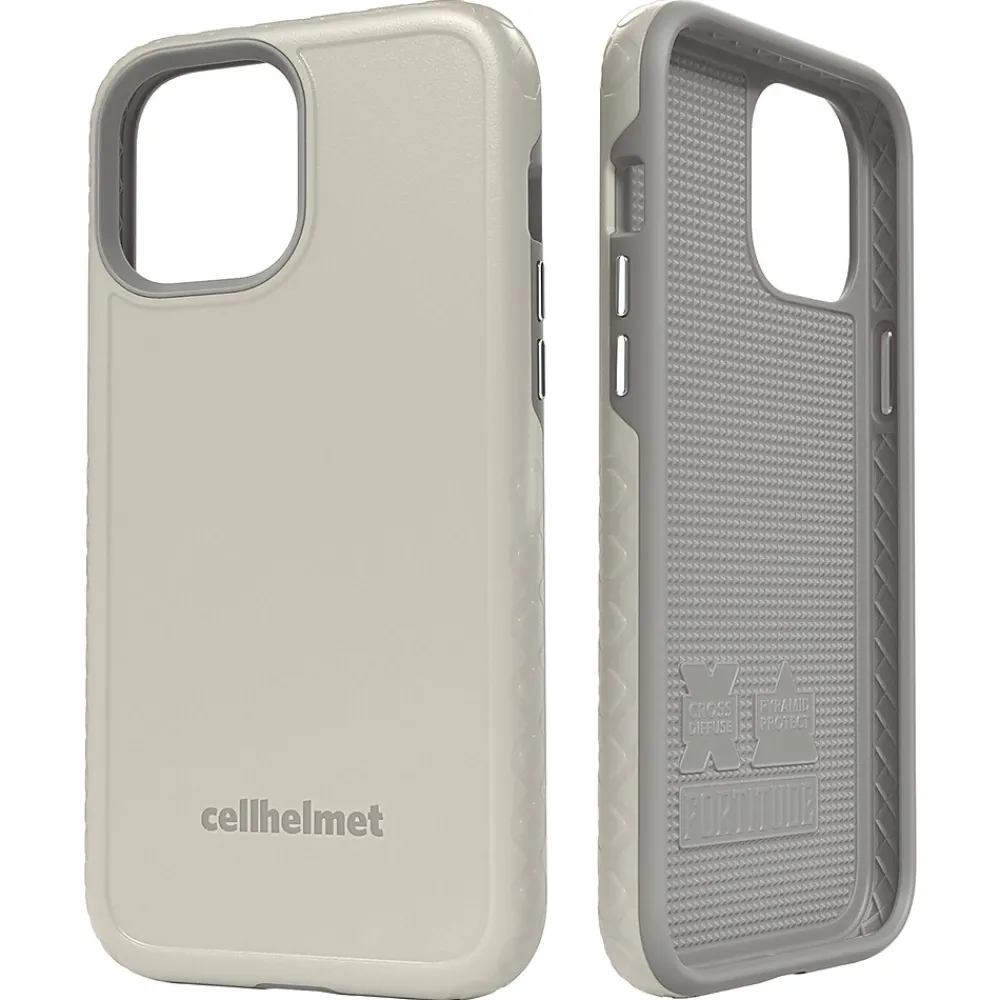 cellhelmet Fortitude Rugged Case for iPhone 12 Pro Max, Shock Absorbing, Gray (CHELCFORTI67GY)
