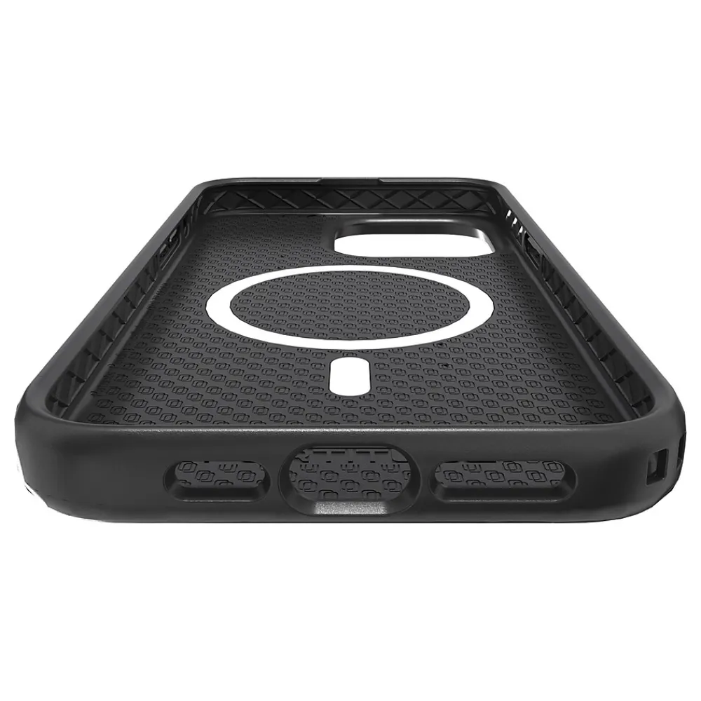 cellhelmet Fortitude Series MagSafe Phone Case for iPhone 15 Pro Max (6.7"), Onyx Black (C-FORT-i15-6.7PROMAX-OB)